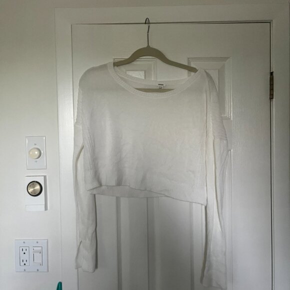 Garage Knitted Cropped Sweater White Size XS - Picture 1 of 4